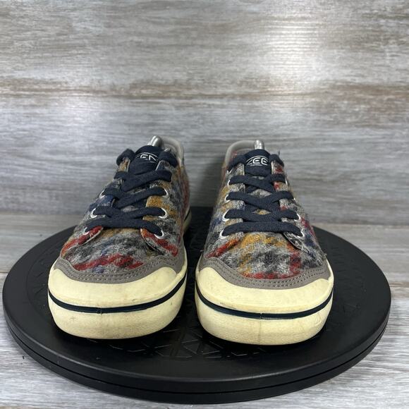 Plaid Lace Up Lifestyle Casual Sneakers Size 6 - Picture 2 of 9